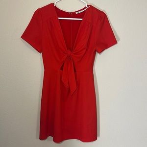 Kimchi Blue Urban Outfitters Tie Red Short sleeve dress size 4. Valentines Day